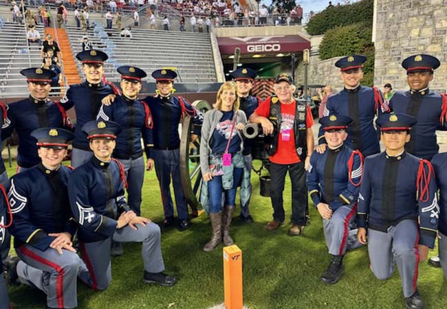 Virginia Tech Corp of Cadet Cannon with Vittles for Vets