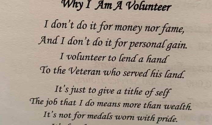 Why I Volunteer